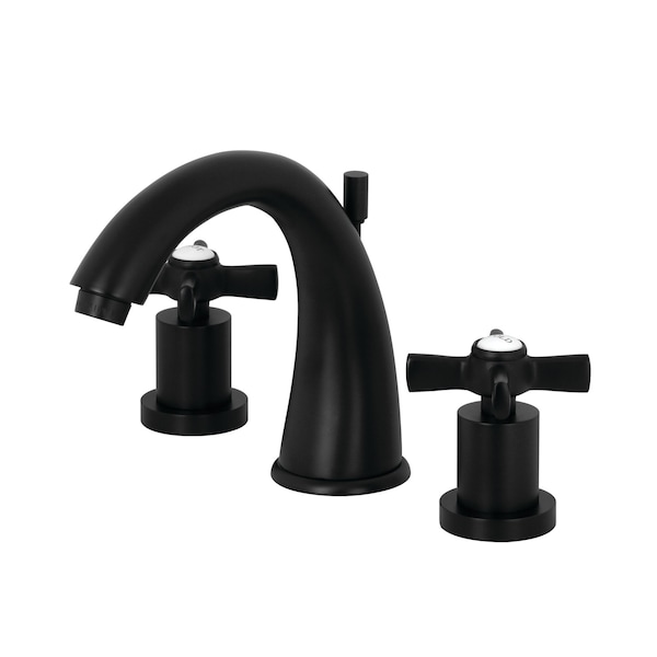 Kingston Brass 8" Widespread Bathroom Faucet, Matte Black KS2960ZX - main